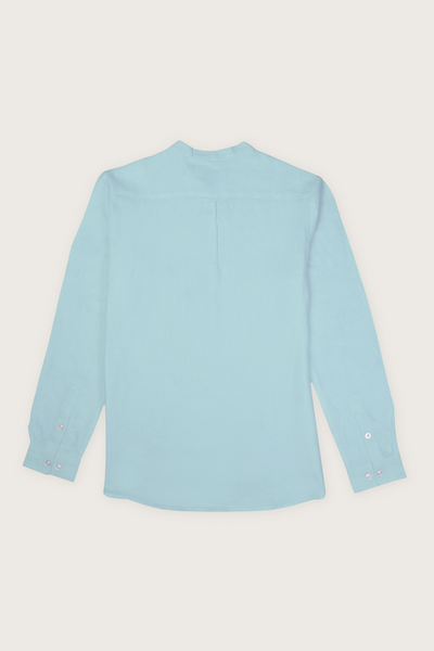 Upgrade your wardrobe with versatile Happy Bay Tropical Paradise Dream aquamarine shirt
