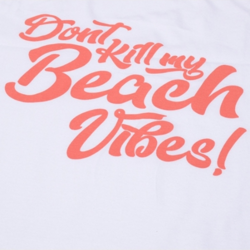 Beach Vibes Print - Bright White