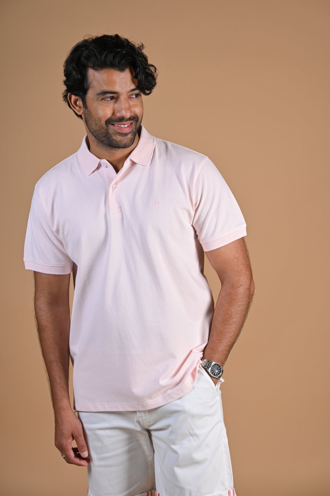 Easygoing With Pink Polo Tshirt