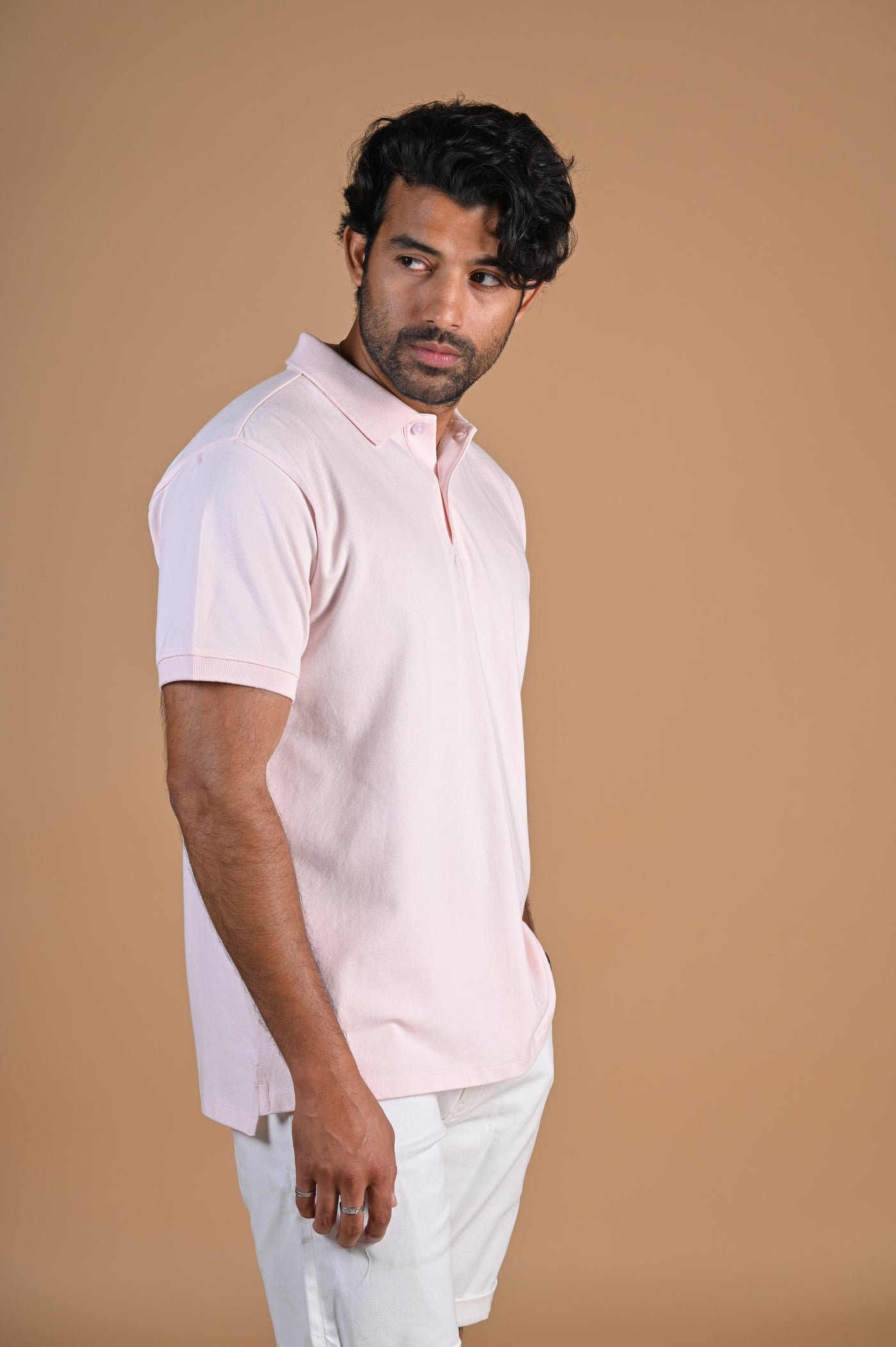 Easygoing With Pink Polo Tshirt