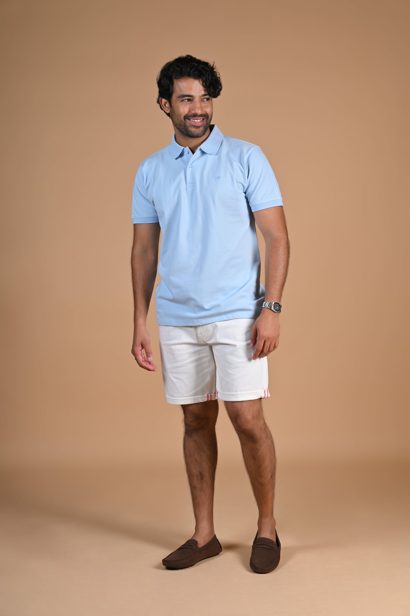 Buy Now Breezy Blue Polo T-shirt From Happy Bay