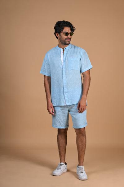 Start Fresh: Light Blue Linen Shirt