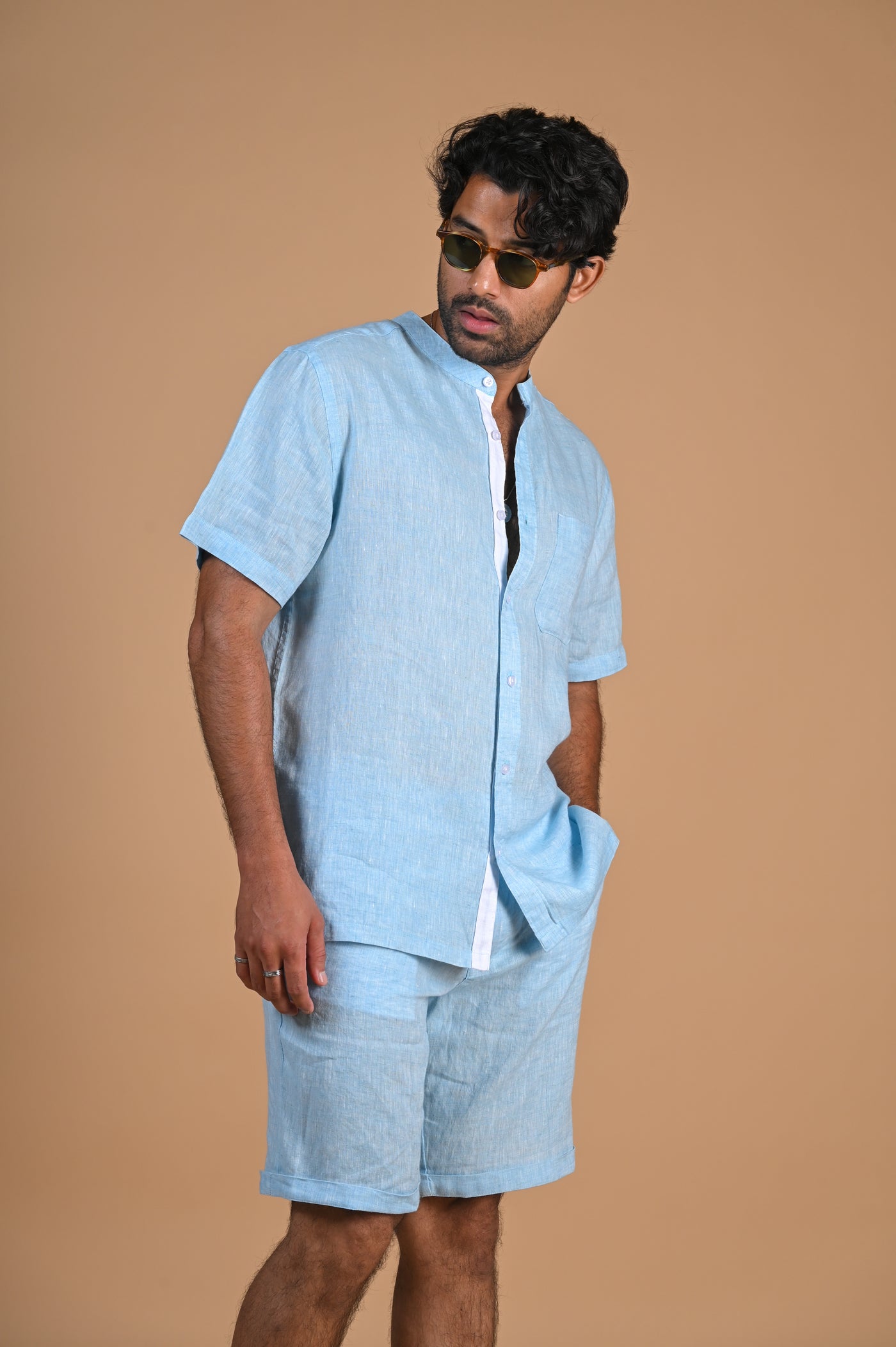 Start Fresh: Light Blue Linen Shirt