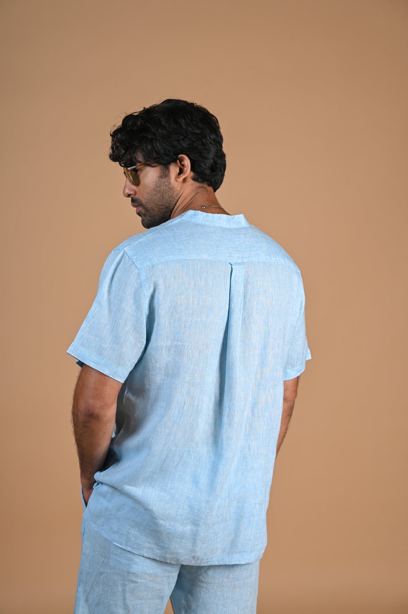 Start Fresh: Light Blue Linen Shirt