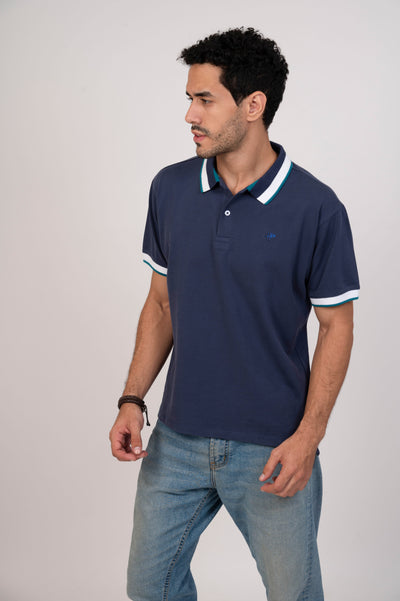 Relax In Classic Blue Polo Tshirt