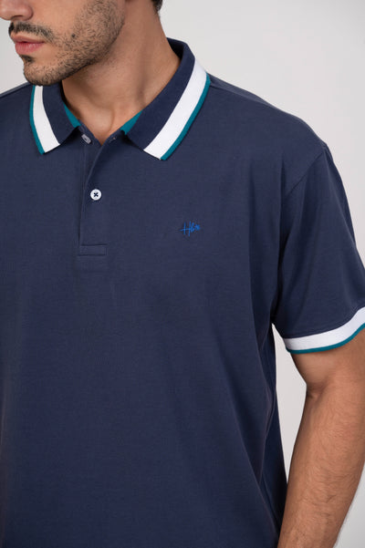 Relax In Classic Blue Polo Tshirt