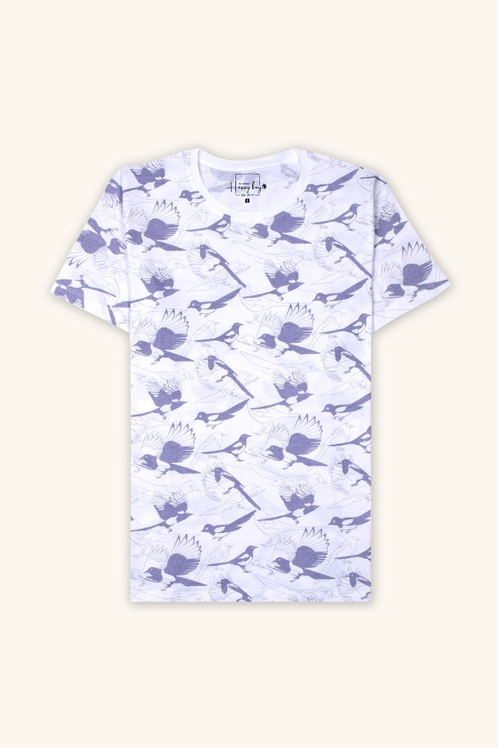 Buy Now White Forest T-shirt From Happy Bay