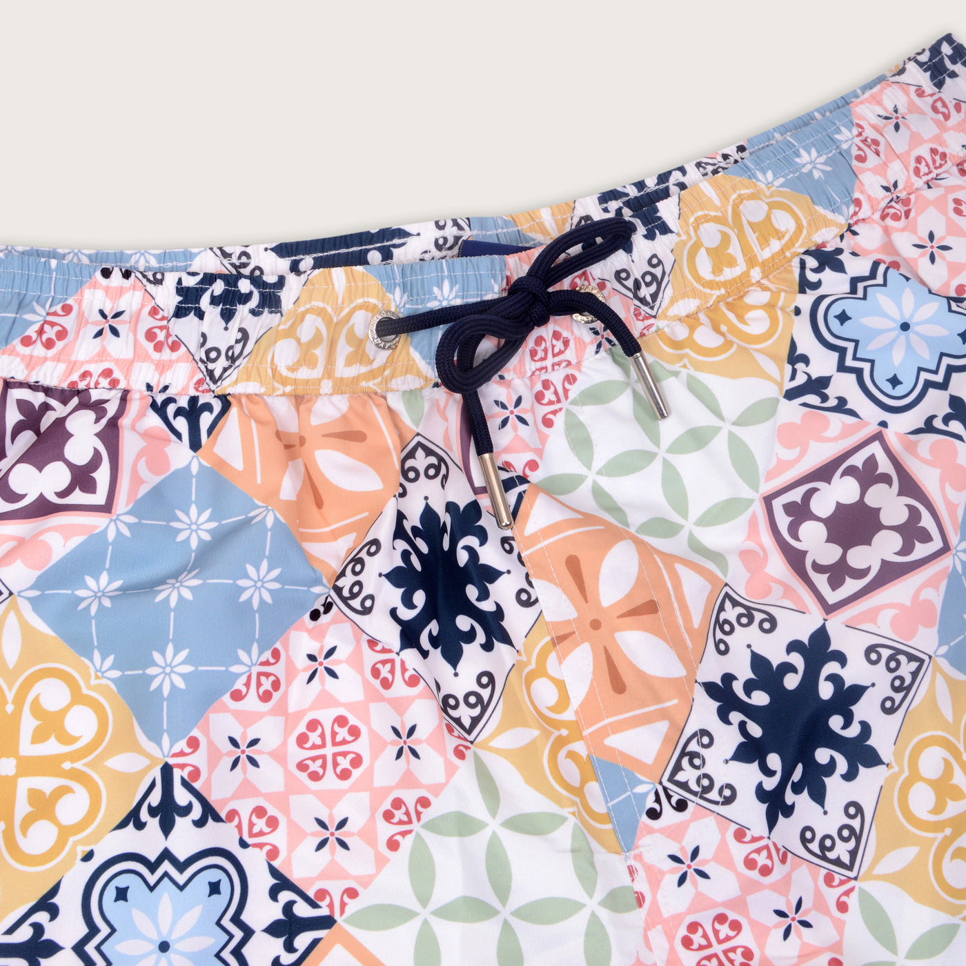 Happy Bay Multicolor Swim Shorts  Perfect for seaside serenity. Shop now!