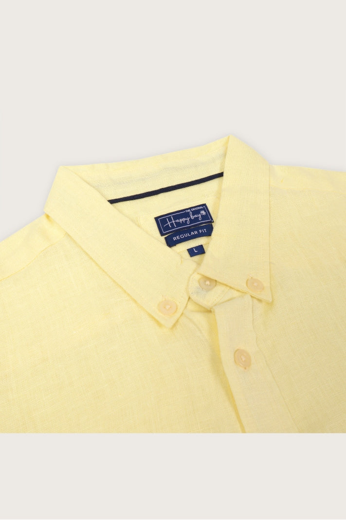 Happy Bay Pastel Yellow Shirt – Blonde Ambition design for a chic, casual look. Get it today!