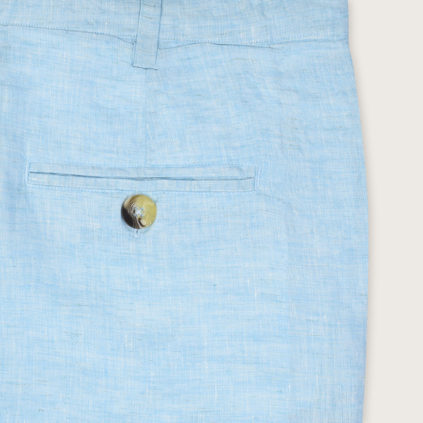 Aquatic Serenity Aquamarine Linen Shorts