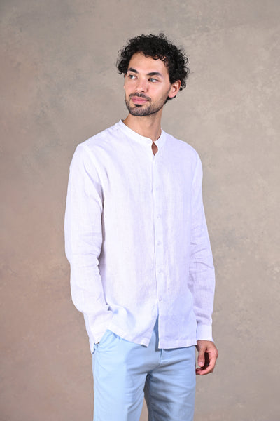 Happy Bay Men's Pure White Shirt  Crisp, clean design for ultimate comfort. Get it today!