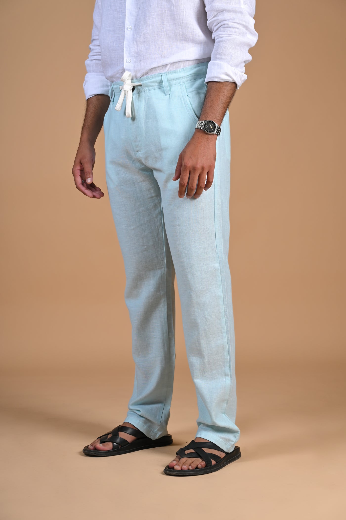 Welcoming Exciting Blues in Classic Light Blue Pants