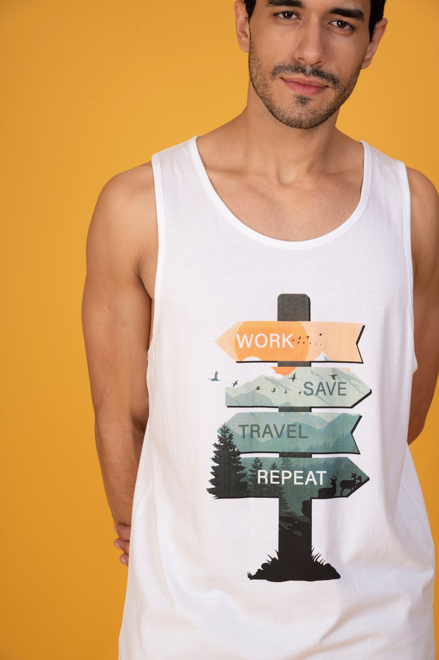 Classic Work, Travel, Repeat T-shirt