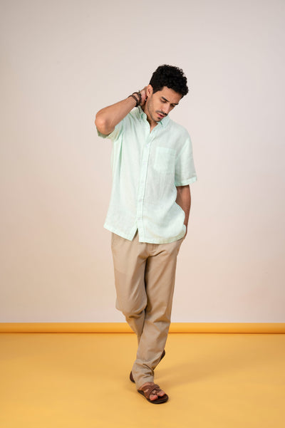 Get your stylish Green Aqua Glass shirt by Happy Bay for a perfect beach escape
