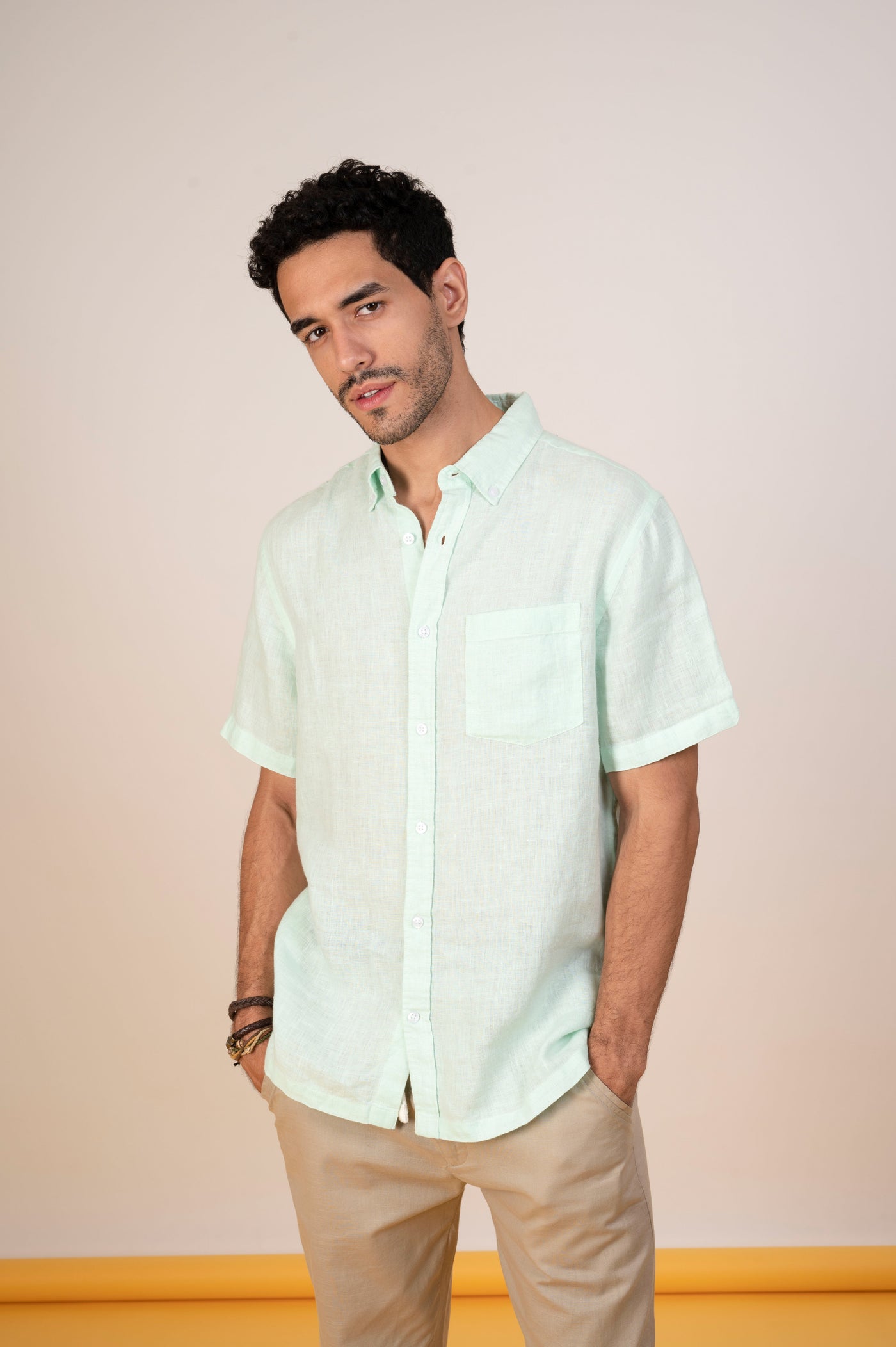 Shop Happy Bay Beach Escape Green Aqua Glass shirt for a coastal, breezy look
