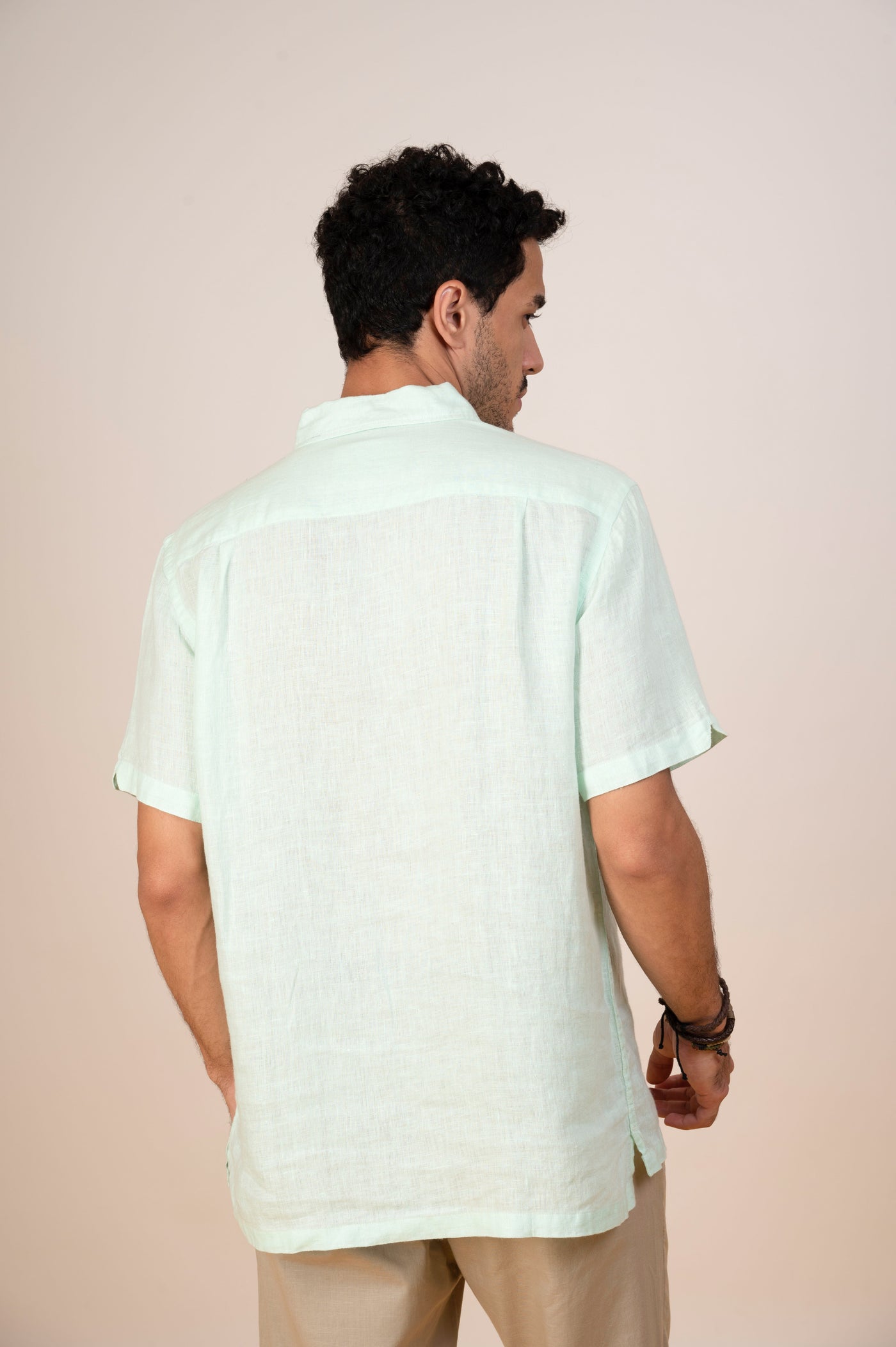 Upgrade your wardrobe with versatile Happy Bay Beach Escape Green Aqua Glass shirt
