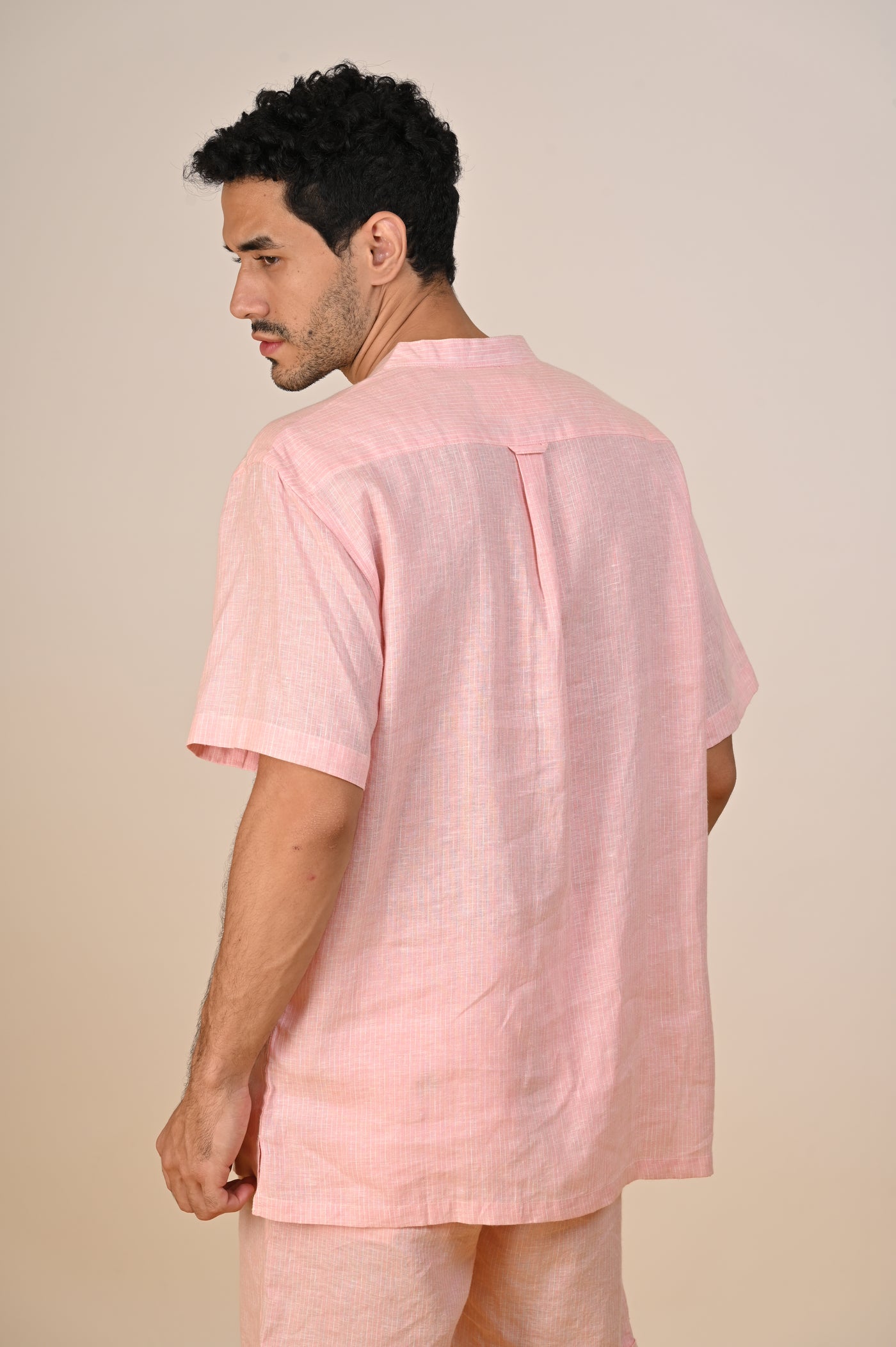 Enjoy The Pink Life Linen Shirt