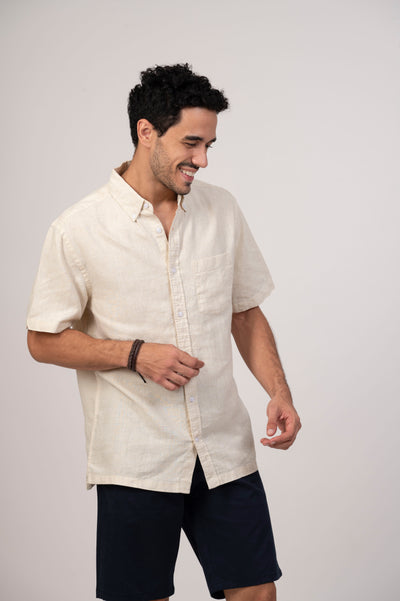 Buy comfortable Vintage Look Timeless Seed Pearl shirt from Happy Bay
