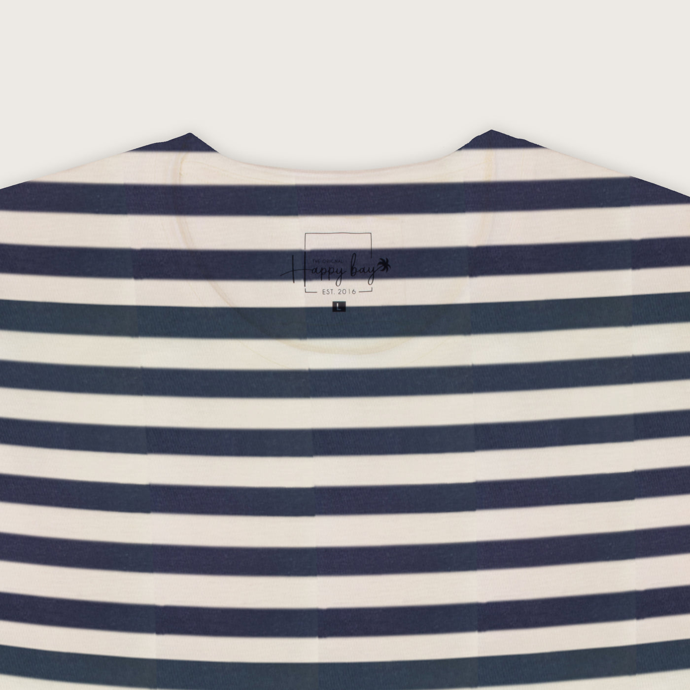 Stand out with Happy Bay Blue & White Striped Tee  Order now!